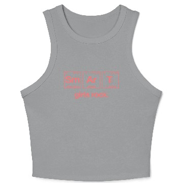 Discover SMART GIRLS ROCK - Elements Periodic Table Crop Tank Top