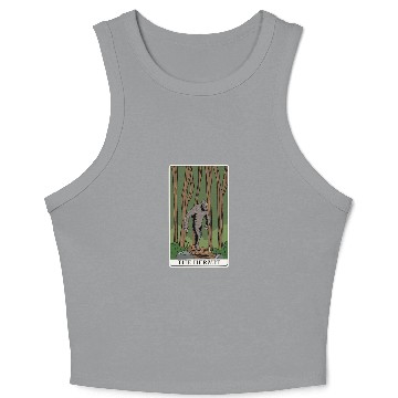 Discover Bigfoot Tarot Card "The Hermit" for a Tarot Reader Crop Tank Top
