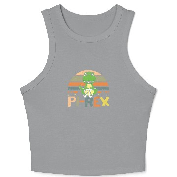Discover Pi-rex Dinosaur Math Teacher Mathematician Pi Day Crop Tank Top