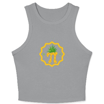 Discover Pineapple Pi Math Teacher Mathematician Pi Day Crop Tank Top