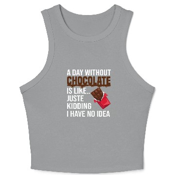 Discover Dark Chocolate Lover Candy Bar Crop Tank Top