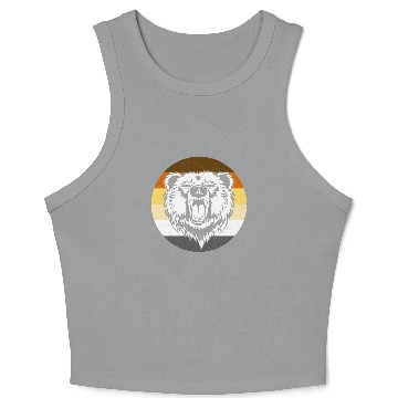 Discover LGBT Bear Crop Tank Top, LGBT bear Community, Bear Pride,