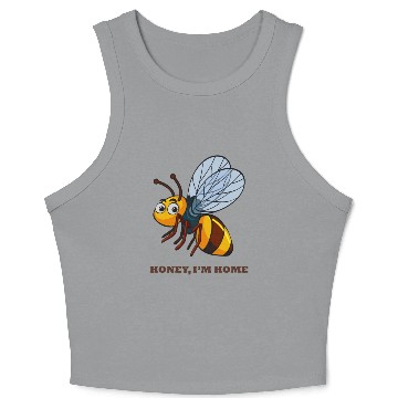 Discover honey i am home Bee Crop Tank Top