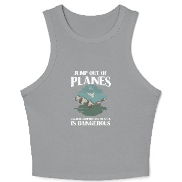 Discover Skydive, SKydiving, Skydiver Crop Tank Top