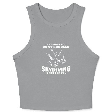 Discover Skydive, SKydiving, Skydiver Crop Tank Top