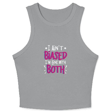 Discover I Ain't Biased Funny Bi Bisexual Pride Crop Tank Top