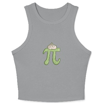 Discover Key Lime Pi - Funny Pi Day Math Teacher Crop Tank Top