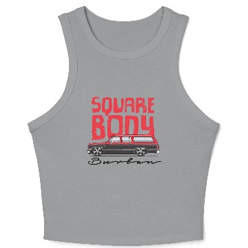 Discover square Cardinal Red Crop Tank Top