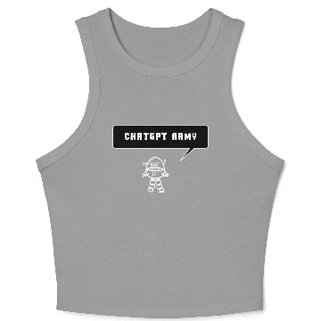 Discover Chat GPT Army Crop Tank Top