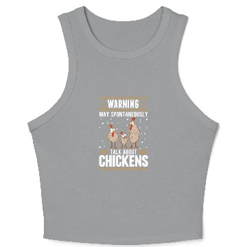 Discover Warning Chickens Farmer Chicken Crop Tank Top