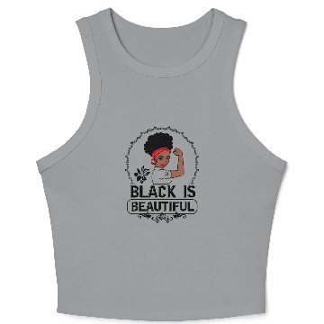 Discover Black Is Beautiful Crop Tank Top