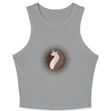 Discover enchanting radiantly sweet hedgehog Crop Tank Top