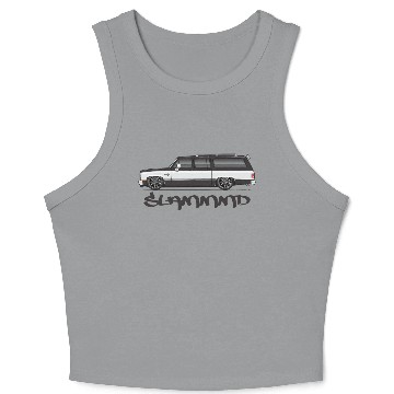Discover slammmd Midnight Black Crop Tank Top