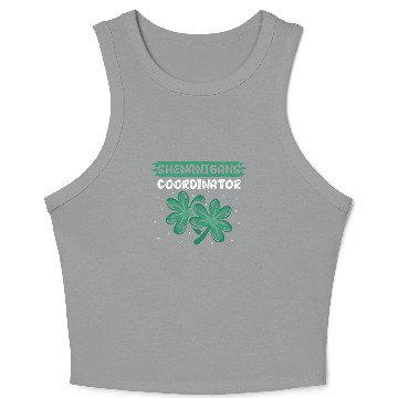 Discover Shenanigans Coordinator Funny St Patricks Day Crop Tank Top