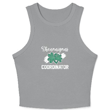 Discover Shenanigans Coordinator Funny St Patricks Day Crop Tank Top