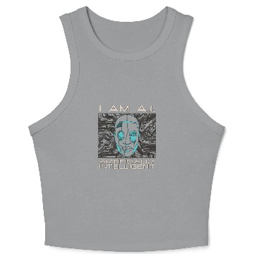 Discover Artificial Intelligence I Am A.I Computer Science Crop Tank Top