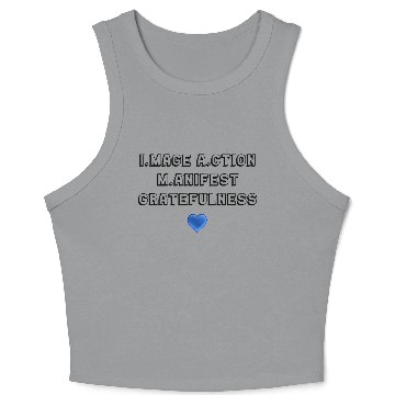 Discover I.mage A.ction M.anifest - Black #2 Crop Tank Top