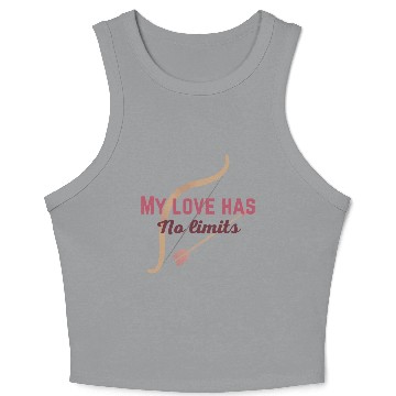 Discover Happy Valentine's Day Quote Crop Tank Top