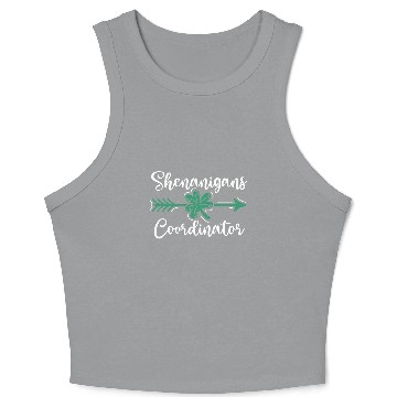 Discover Shenanigans Coordinator Funny St Patricks Day Crop Tank Top