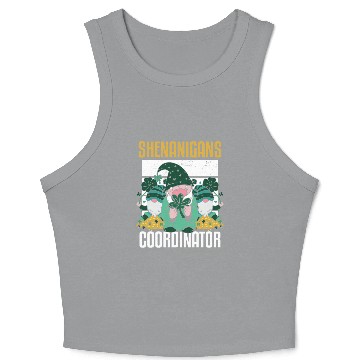Discover Shenanigans Coordinator Funny St Patricks Day Crop Tank Top