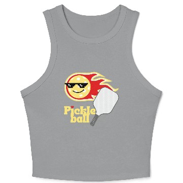 Discover Pickle ball Crop Tank Top
