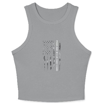 Discover Proud Aunt Of A Us Coast Guard Crop Tank Top