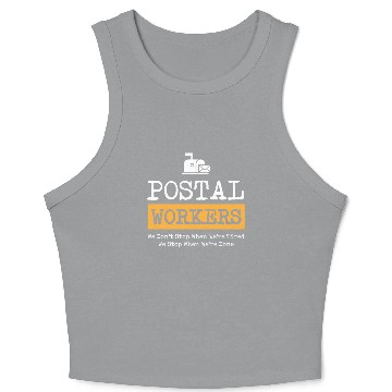Discover Postal Worker, postal worker, mailman, postman Crop Tank Top