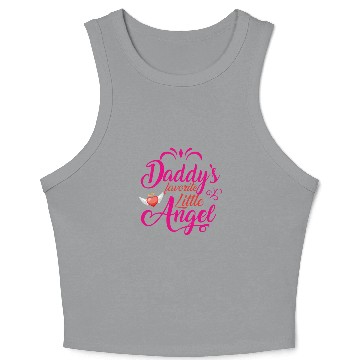 Discover Daddys Favorite Little Angel Crop Tank Top