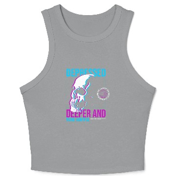 Discover Depressed Streetwear Crop Tank Top