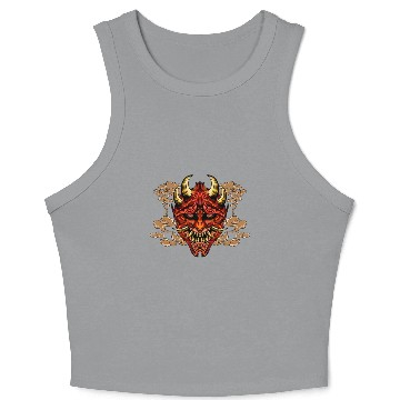 Discover Oni Demon Japan Crop Tank Top
