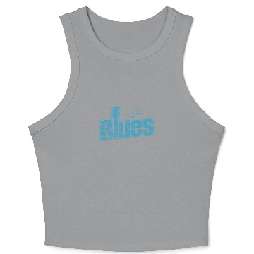 Discover Blues Music Chicago Trumpet Crop Tank Top