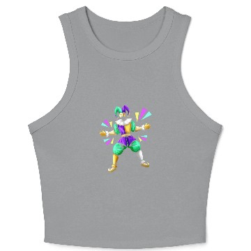 Discover Jester Costume For Mardi Gras Crop Tank Top