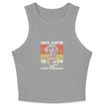 Discover Great Dane Dog Coffee Sunglasses Crop Tank Top