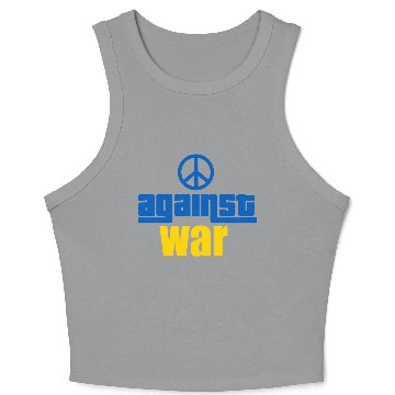 Discover against war - peace for ukraine - stop war Crop Tank Top