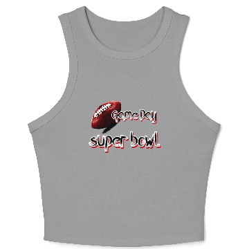 Discover super bowl sunday Crop Tank Top