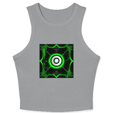 Discover Cyberpunk Inspired Green Theme - The Switch Crop Tank Top