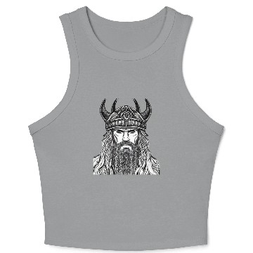 Discover Viking Warrior Valhalla Norman Odin Crop Tank Top