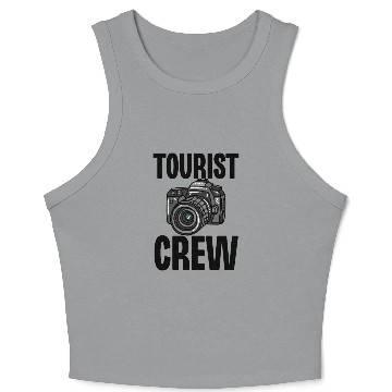 Discover Tourist Crew Crop Tank Top