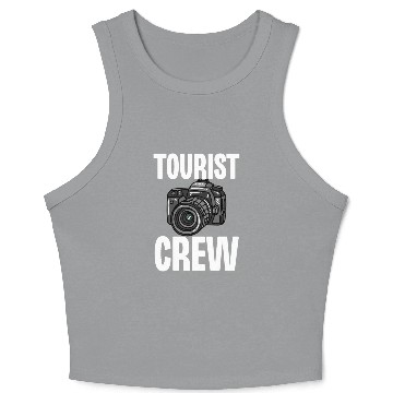Discover Tourist Crew Crop Tank Top