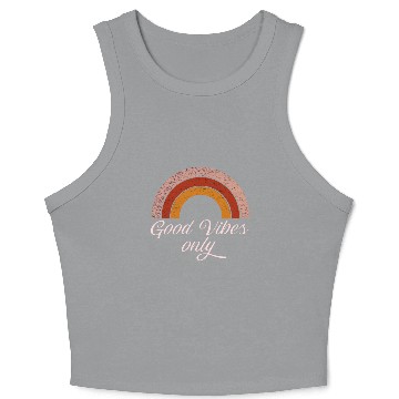 Discover Good V ONLY Orange Rainbow Crop Tank Top