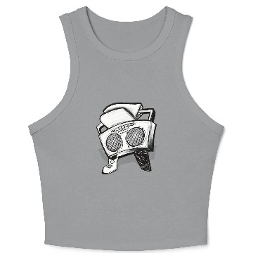 Discover Boom box pirate Crop Tank Top