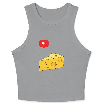 Discover Cheese Lover Crop Tank Top