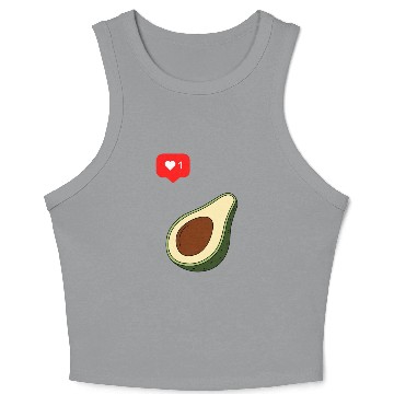 Discover Avocado Lover Crop Tank Top