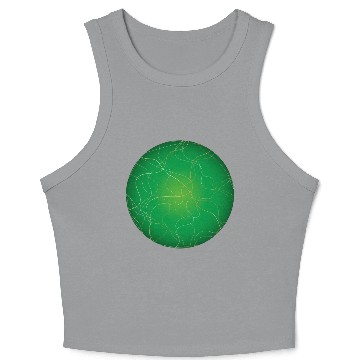 Discover Earth planet illustration Crop Tank Top