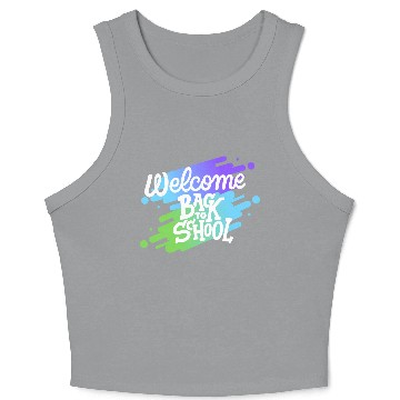 Discover Welcome back to school Crop Tank Top
