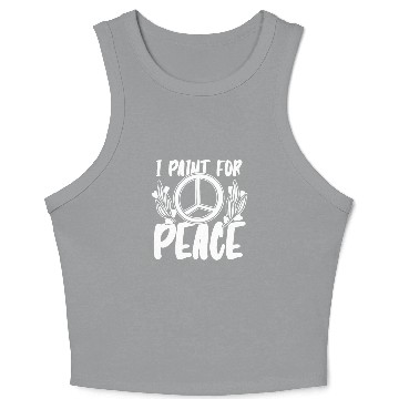 Discover Painter Painting Peace Crop Tank Top