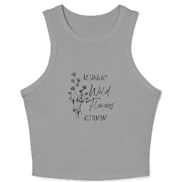 Discover Raising My Wild Flowers Crop Tank Top