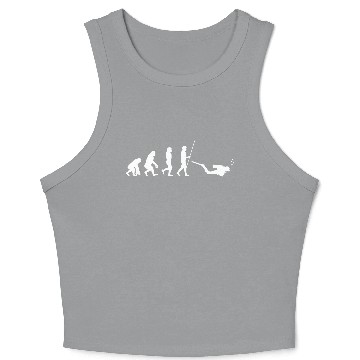 Discover Scuba Diving Evolution Deep Sea Diving Snorkeling Crop Tank Top