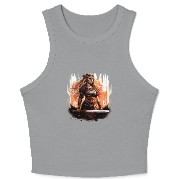 Discover Shield-maiden or Shieldmaiden Amazon Crop Tank Top