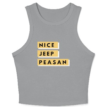 Discover Nice Jeep Peasant Crop Tank Top